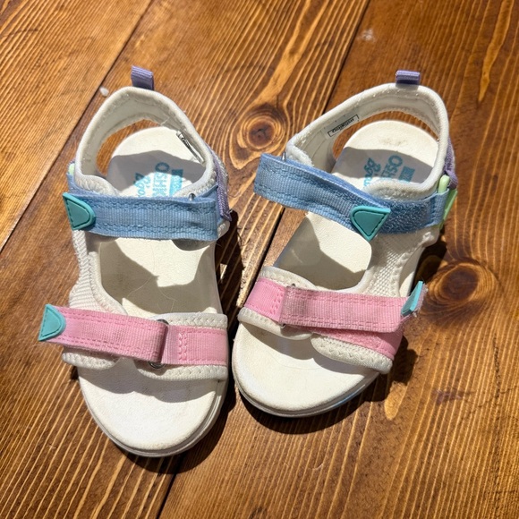Oshkosh B'Gosh Multicolor Adjustable Toddler Sandals Size 10 - Picture 2 of 8